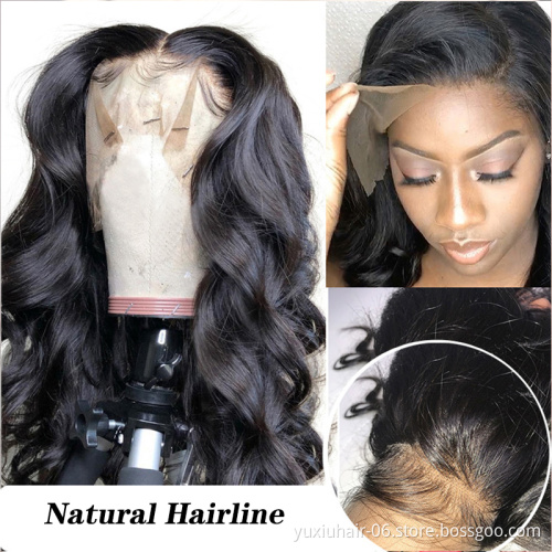 Cheap Wholesale Hair Wigs Human Lace Front Body Wave Full Virgin Brazilian Cuticle Aligned Lace front Human Wig For Black Women